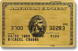 American Express Credit Card - Gold