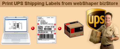 Print UPS Shipping Labels from Shopping Cart Software